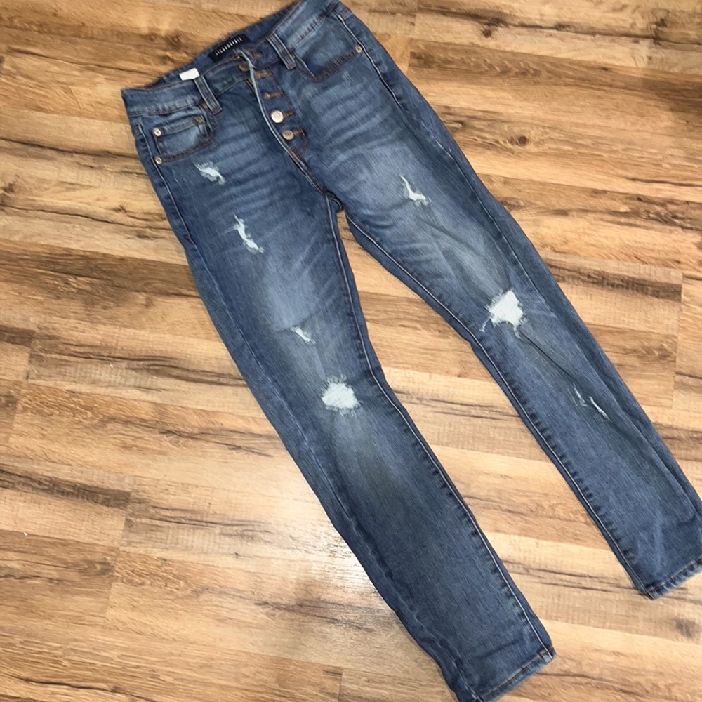 Girls ripped jeans